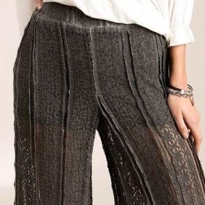 Charcoal Lace Pants